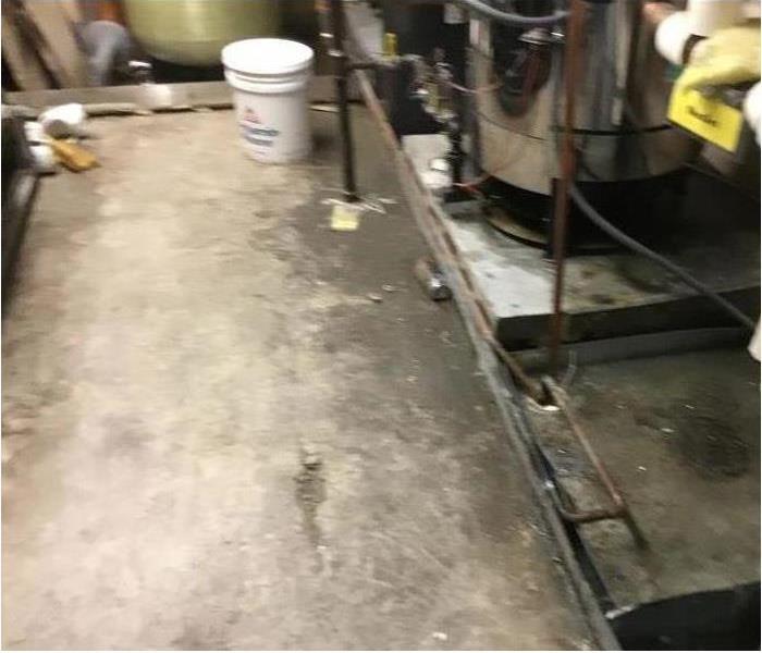 Utility Room Flood in Commercial Building